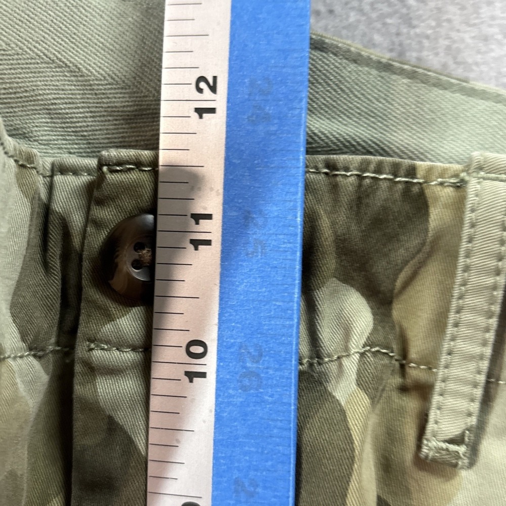GAP Girlfriend Khaki Pants Womens Sz 12 Camo High Rise Straight Casual Military - Picture 9 of 10